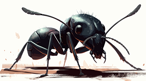 friendly huge ant vector,