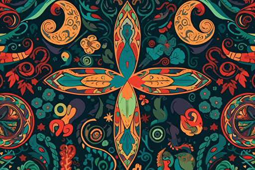 oecumenical biblical elegant vector patern. colorful.