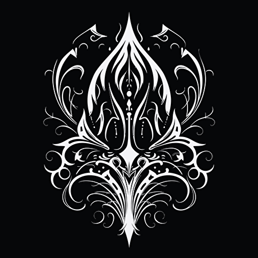 gothic, simple, black and white, logo vectors