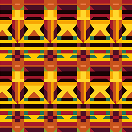 design vector art of a ghanaian kente pattern