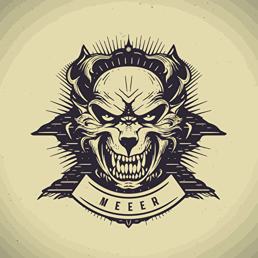 modern minimalist vector logo "Beware"