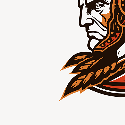 vector roman legionnaire face logo