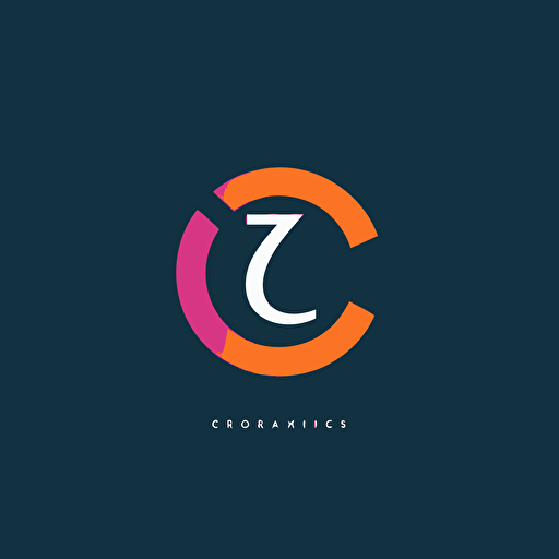 minimalist bastract logo with a letter C and Z letter, vector logo design, finance logo design, successfull brand