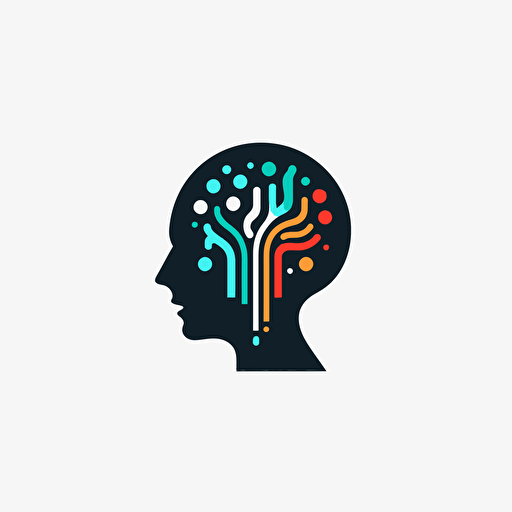 simple vector modern logo forartificial intellegence company, letter ‘AI’ shape, solid colors