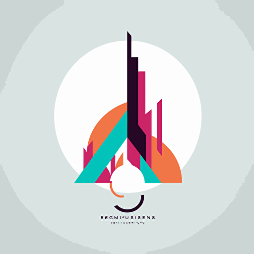 logo design for a l'investissement called "Eaquitas" group, minimalist, flat, vector