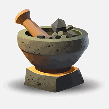 vector render of a molcajete