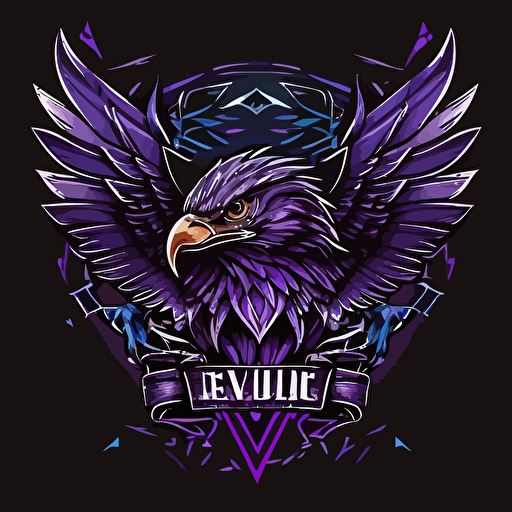cool band logo for Diamond Eagle vector ultraviolet