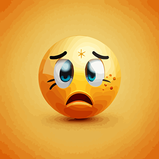 emoji depicting a deadpan expression with a twinkle in the eye. vector