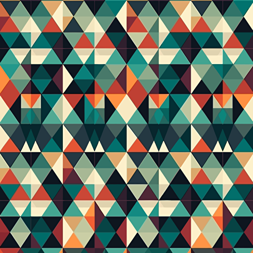 flat geometric pattern vector fashion wear beauty power elegance