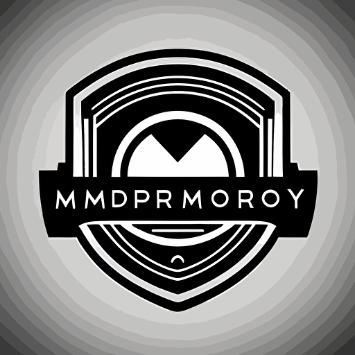 company named Armory Media Group, simple company logo, vector image, professional, black and white