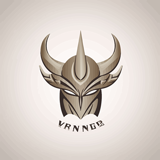 vector fitness logo viking helmet with horns, no hair, no face, with winged warrior wings in background