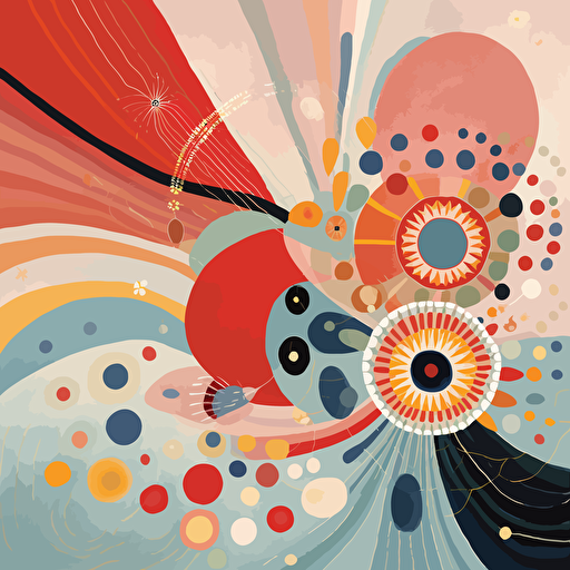 hilma klint painting vector art no shading