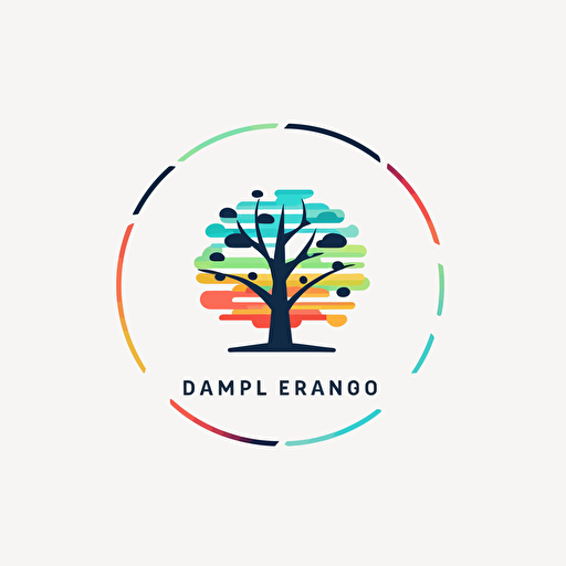 design a logo for an environmental data analytics company. The logo should portray "doing good for the planet", vector, minimalistic, colorful, white background