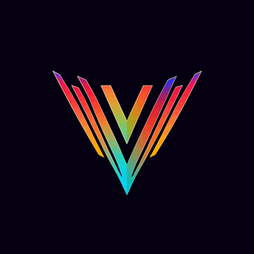 vector logo of tech company containing letters V and W