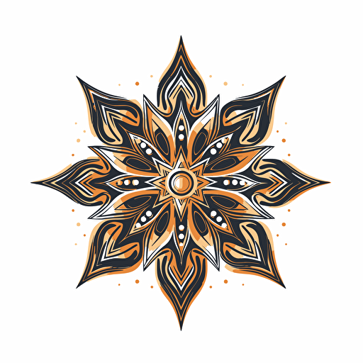 vector continious line star