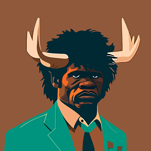 vector art james brown as a moose