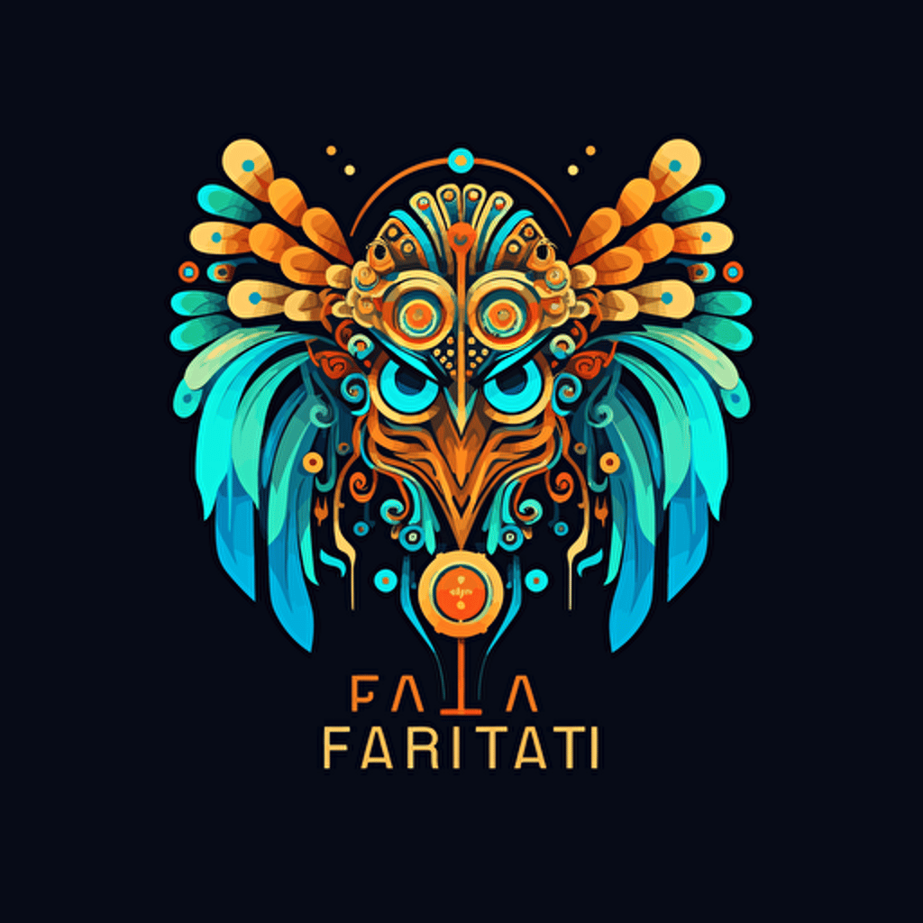 logo for digital design company flat vector