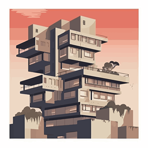 brutalism design vector poster