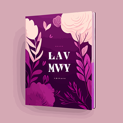 cover art for a book called love me anyway | COLOR gauva, magenta, mauve | STYLE: adobe illustrator vector design UI, modern, clean art | MOOD: soft, warm