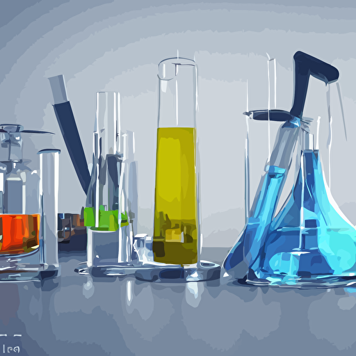 instruments mix chemicals scientist blender 3d apartment