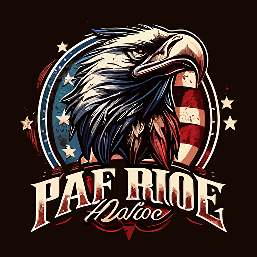 logo vector image american pride