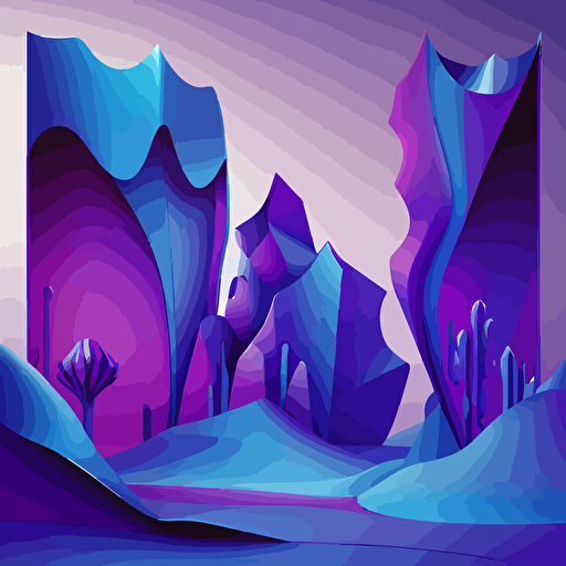 vector of sharp abstract purple and blue gradient shapes for stage visuals with saudi arabia landscape