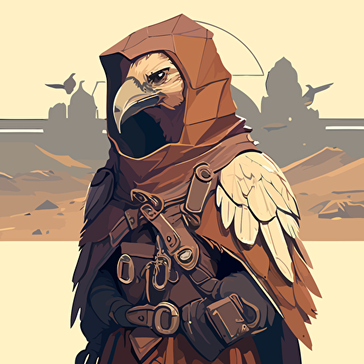 aarakocra monk vector art
