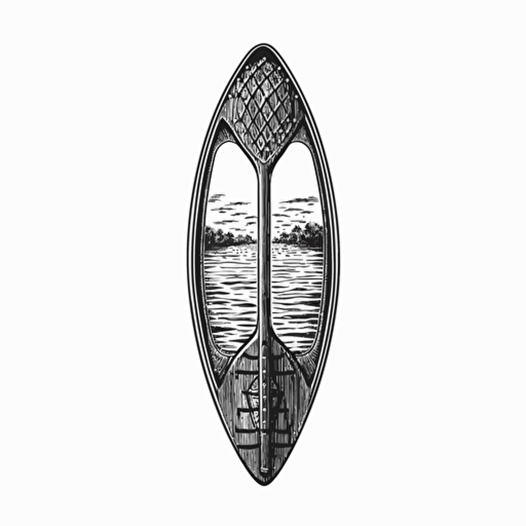 a paddle, black, and white, vector, png,