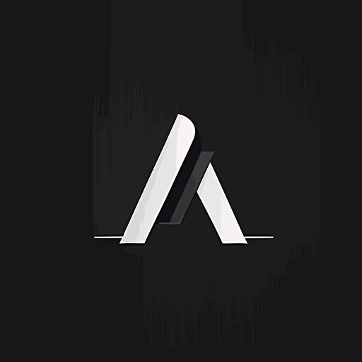 simple logo design of letter “A”, flat 2d, vector, company logo, minimalistic