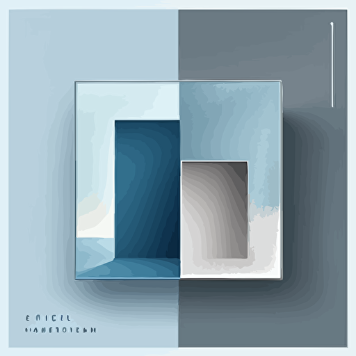 template for Instagram post blue and Grey, modern, minimalist, vector.