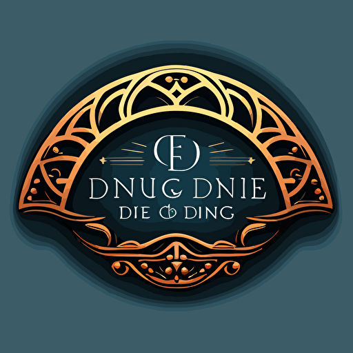 logo for a life coaching business called Bridge to the Divine, vector drawing