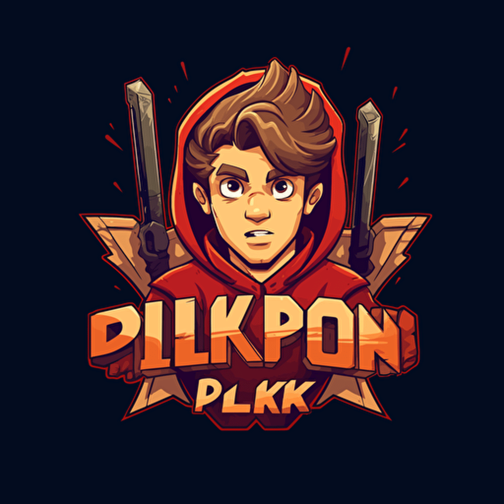 a branding logo,vector logo for a youtube channel called PLOK SHOW which is about video games and movies. The logo should be modern, reliable, futuristic, Flat logo, minimalist but with creative, creative and impressive.