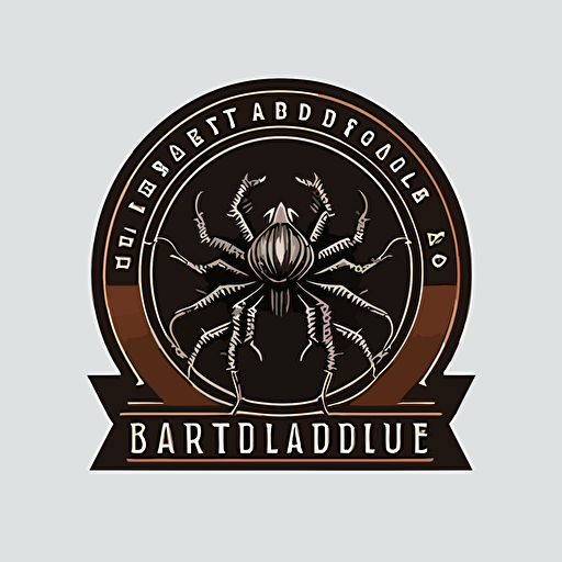 logo, dearge a tarantula society, modern, simple vector illustration
