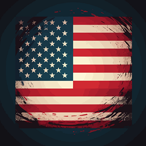 american flag vector design