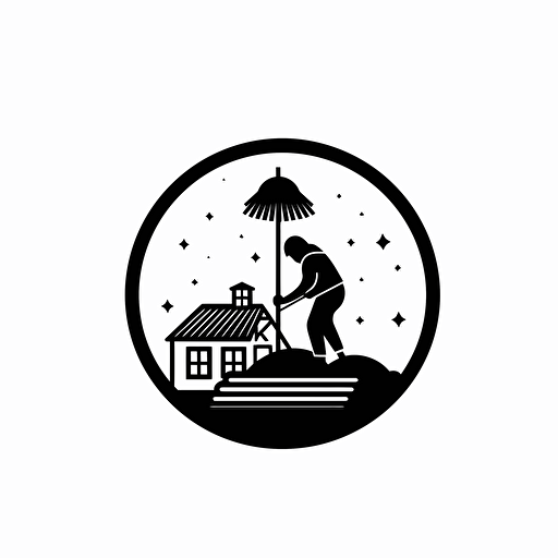 Cleanthes illustration, minimal, outline strokes only, black and white, logo, vector, minimallistic, white background