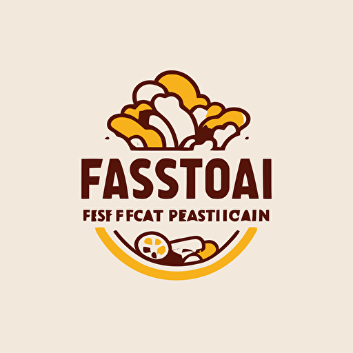 korean fastfood logo vector