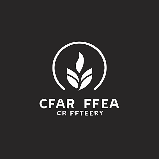 flat, 2d, coffee, vector minimalist modern coffee logo, black and white, simple, modern, minimal, coffee product company logo