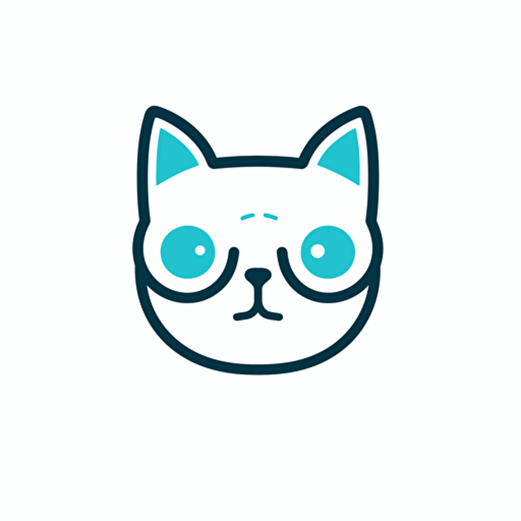 a simple vector icon, chat bubble and AI, modern, suitable for logo, white background