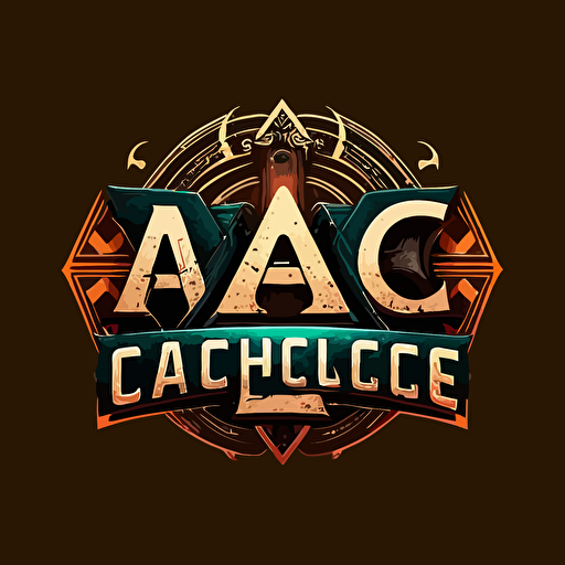 Logo with three letters alc for a gamer must be a vector image