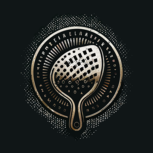 logo created from a bar strainer flat, vector art