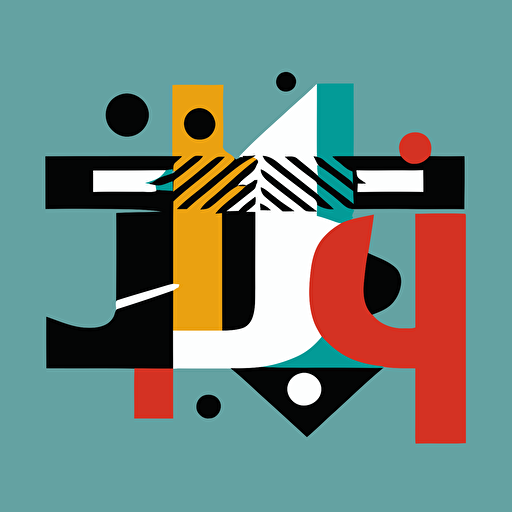 Paul Rand style vector logo featuring the letters TTJ