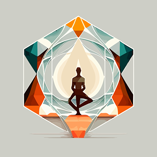 yoga vector art minimalistic