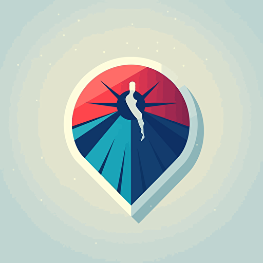 nba team logo, flat design, blue stake, vector render