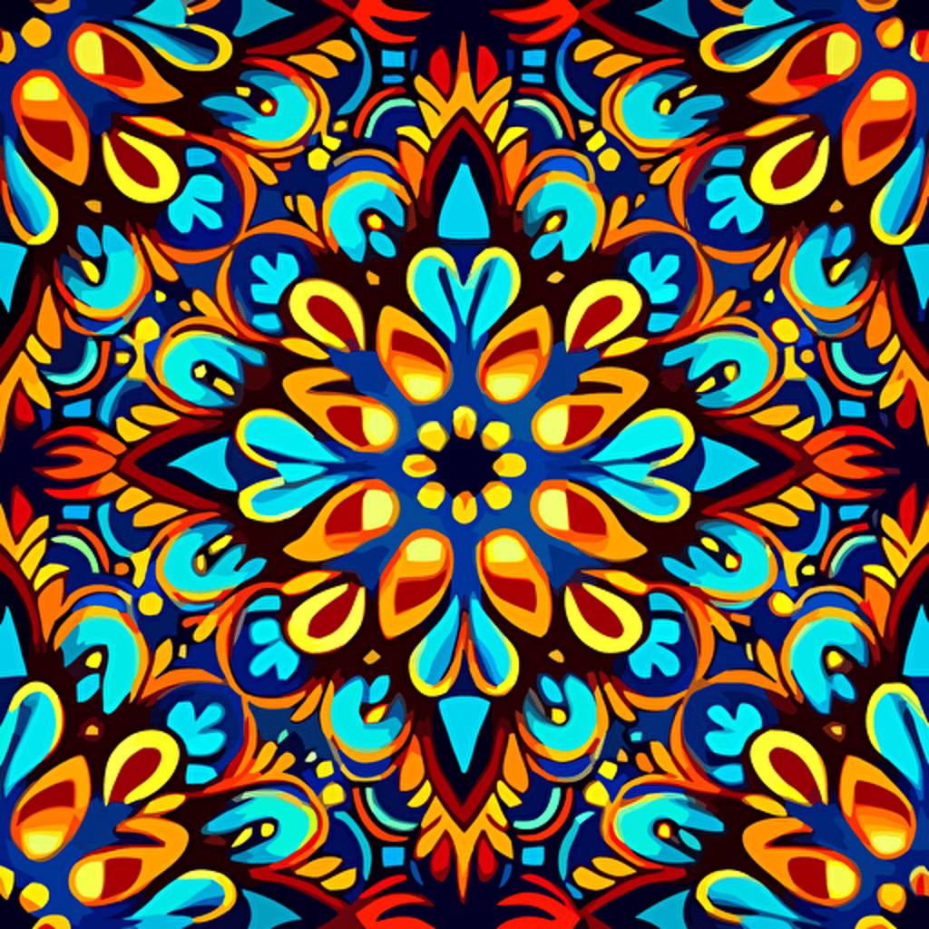 batik seamless pattern vector illustration, wallpaper, background, bright color, colorful
