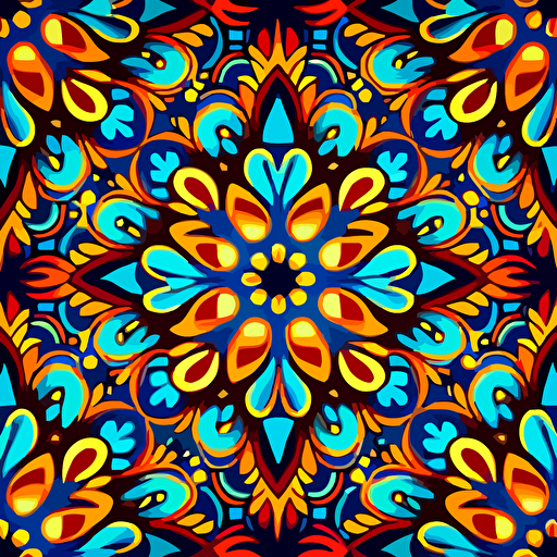 batik seamless pattern vector illustration, wallpaper, background, bright color, colorful