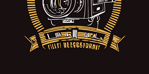 logo for film camera vector design