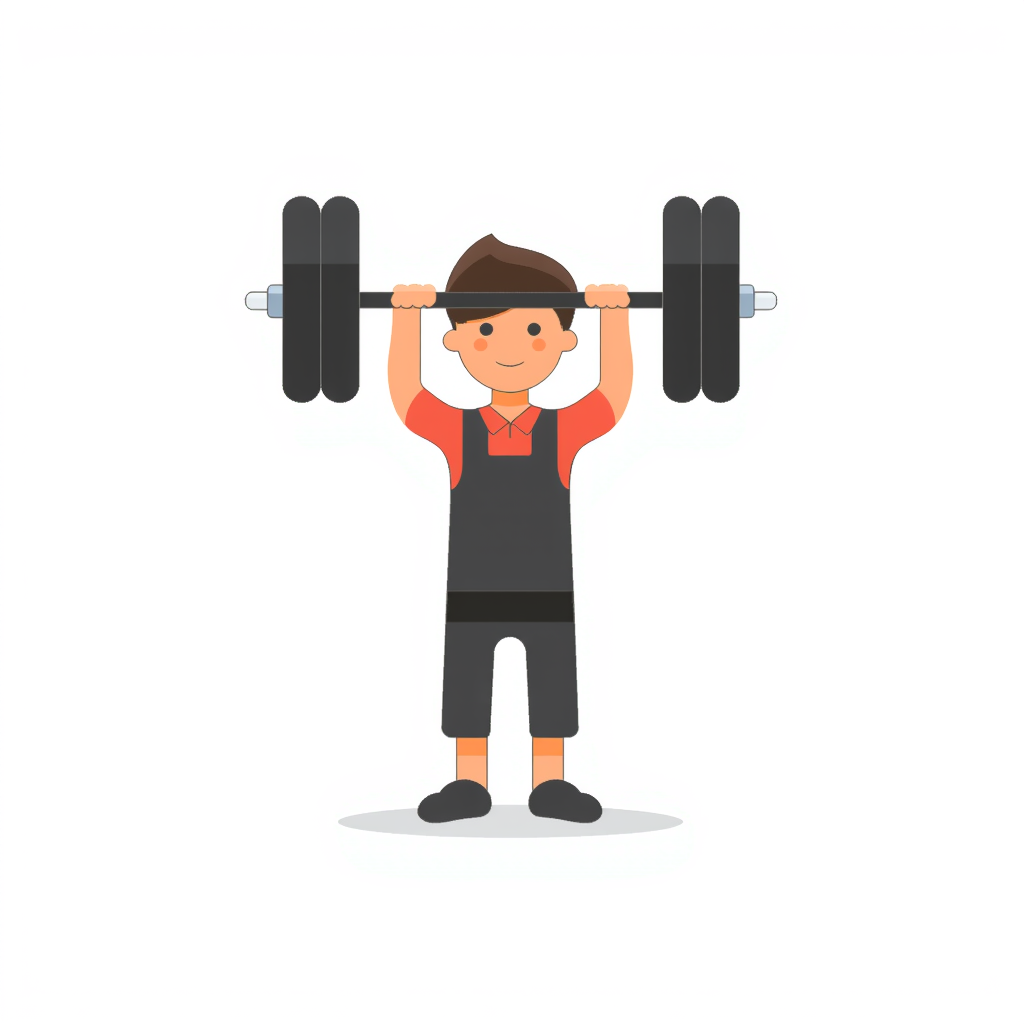 a person weightlifting