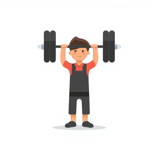 a person weightlifting