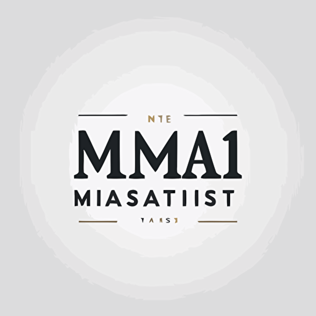 real estate consultant”M’s”, Lettermark, vector, simple, flat, low detail, smooth, plain, minimal, straight design, white background