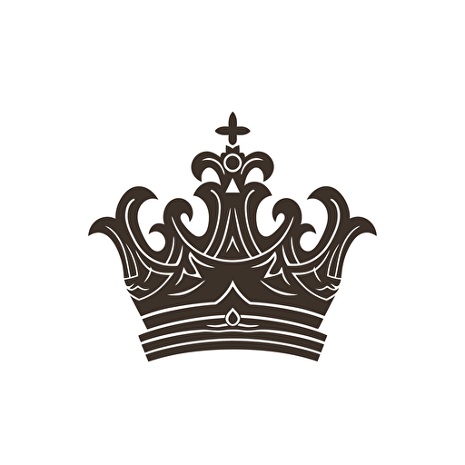 Elegent iconic logo for Kings Acquisitions which is a business acquisitions business, black vector on a white background